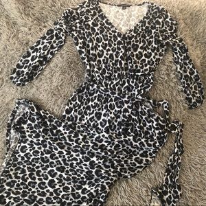 Animal Print Espresso Maxi Dress.